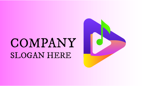 Logotipo De Aplicación De Música Y Entretenimiento