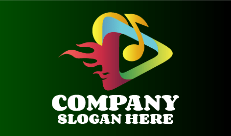 Logo Di Intrattenimento Della Melodia Musicale