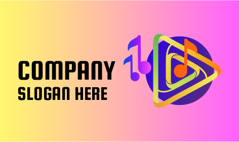 Music Play Button Entertainment Logo
