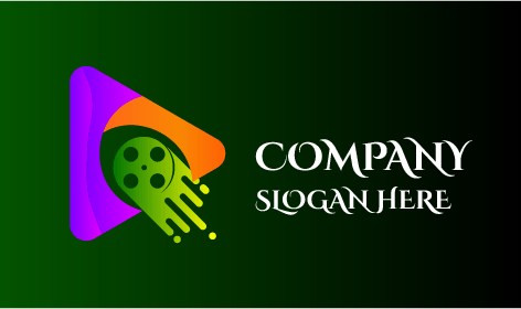 Logo Hiburan Gulungan Proyektor