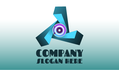 Rock Play Button Eğlence Logosu