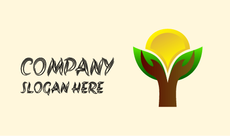 Hand Shaped Tree Environmental Logo