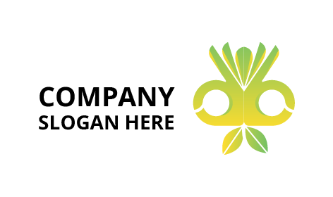 Logotipo de granja de flores moderna