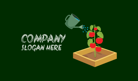 Logo Einer Tomatenpflanzenfarm