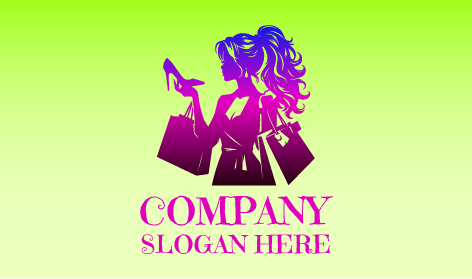 Logo De Shopping De Mode De Vêtements De Fête