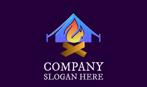 Logo Api Unggun Biru