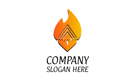 Logo Api Oranye Cerah