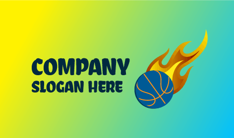 Logo Bola Basket Api Terbang