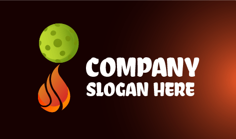 Logo Api Bola Golf Hijau