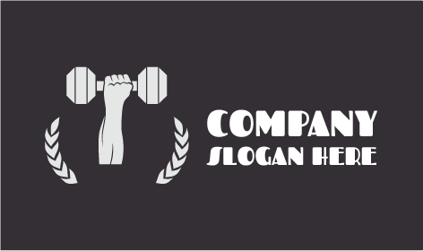 Logotipo De Fitness Para Levantar Los Brazos