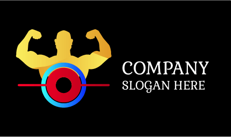 Logotipo De Fitness De Hombre Fuerte Atlético