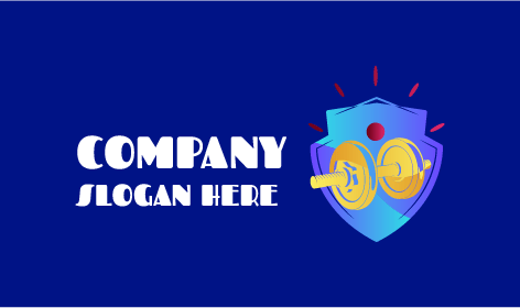 Logotipo De Fitness Con Escudo De Barra