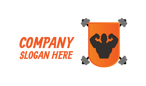 Logotipo De Silueta De Fitness De Culturista