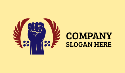 Logotipo De Fitness Con Puño Cerrado
