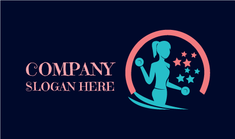 Logotipo De Gimnasio De Fitness Femenino