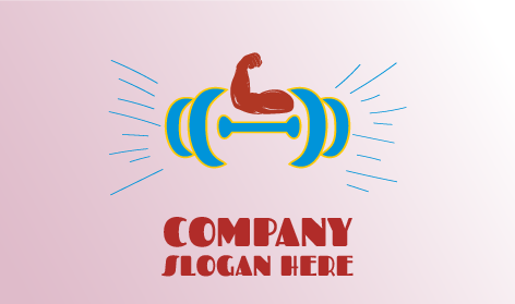 Logotipo De Entrenamiento De Fitness Muscular