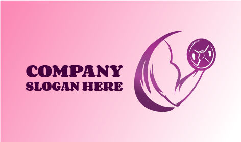 Logotipo De Fitness Para Desarrollar La Fuerza Muscular