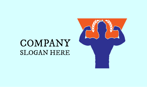 Logotipo De Fitness Con Físico Musculoso