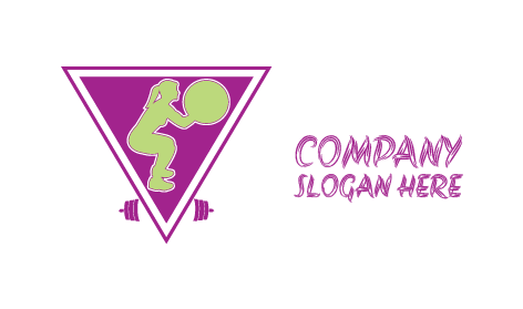 Logotipo De Ejercicio De Fitness Sentadillas