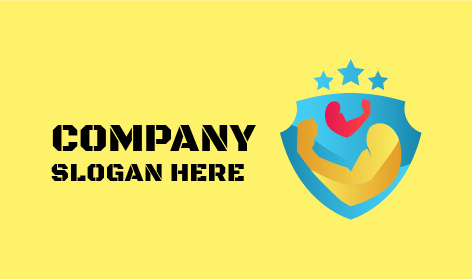 Logotipo De Escudo De Fitness Estrella