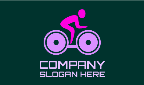 Logotipo De Fitness De Bicicleta Estática