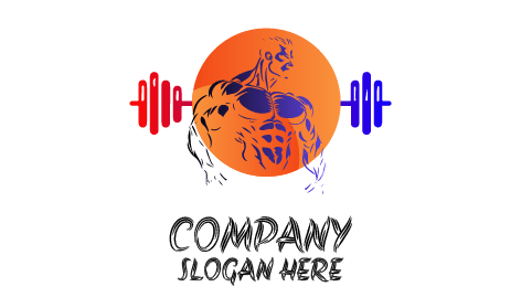 Logotipo De Fitness De Atleta De Fuerza