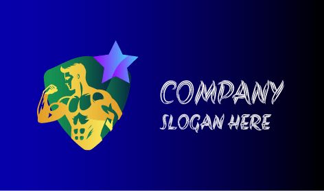 Logotipo De Fitness De Culturista Fuerte