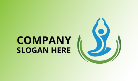 Logotipo De Fitness Con Silueta De Yoga