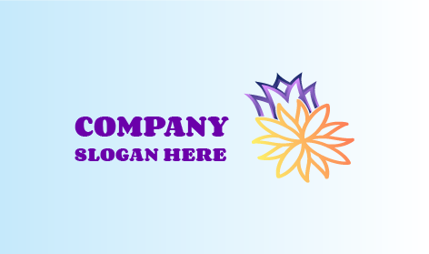 Logotipo Con Diseño Artístico De Flores