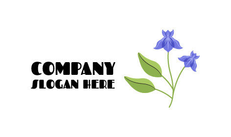 Logo De Fleur De Clochette Céruléenne