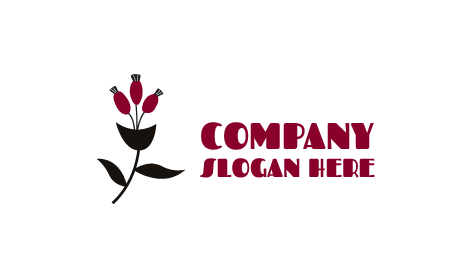 Hermoso logotipo de rosa