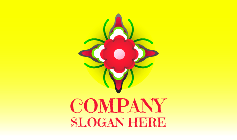 Logo De Fleur De Décoration De Mariage