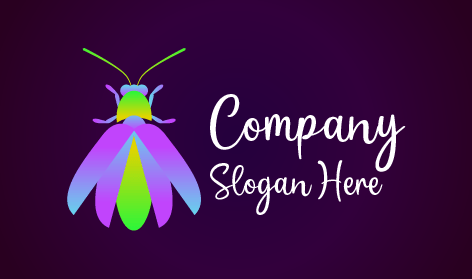 Logotipo de Mosca con Alas Degradadas