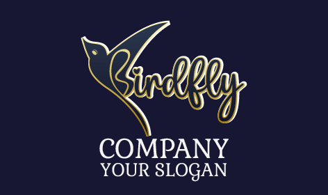 Preciosa Tipografía Del Logotipo De Fly