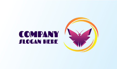 Logotipo De Mosca Morado Mate