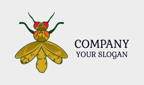 Logotipo De La Mosca Alada Mostaza