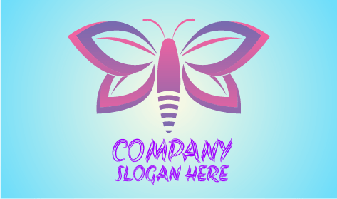 Petal Winged Butterfly Logo