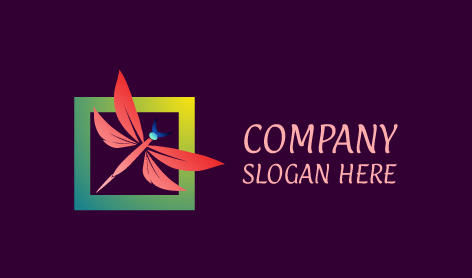 Logotipo De La Mosca Con Forma De Estrella Fugaz