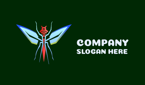 Logotipo De Mosca Que Irradia Señales