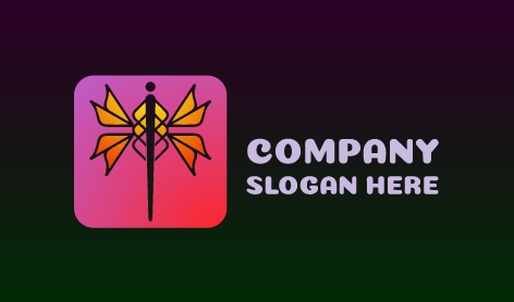 Logotipo De Mosca De Contorno Elegante