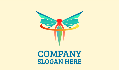 Logotipo De La Mosca En Movimiento En Espiral