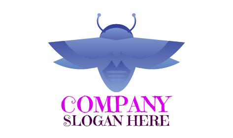 Stunning Cerulean Firefly Logo