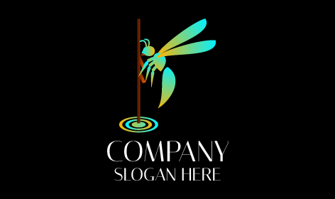 Logotipo de la Mosca de Palo de Madera