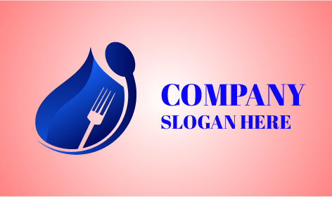 Logo Alimentaire En Mouchoir Bleu