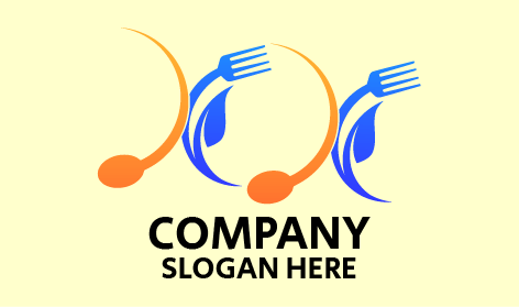 Logotipo De Comida De Flor De Garfo