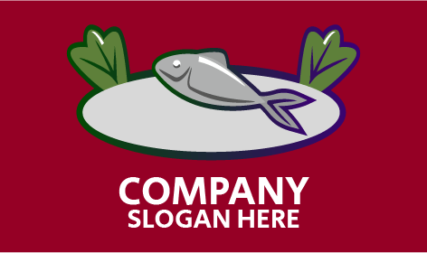 Logotipo De Comida De Peixe Grelhado