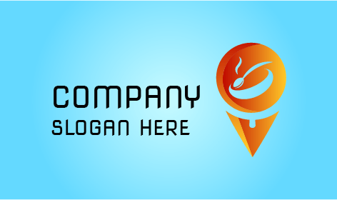 Logotipo De Comida De Cone De Gelado