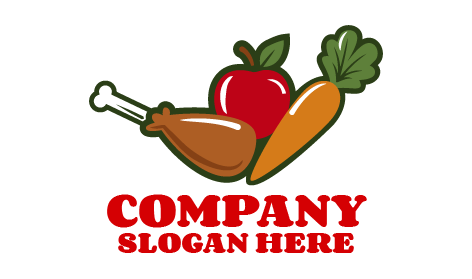 Logotipo De Comida De Cenoura Laranja