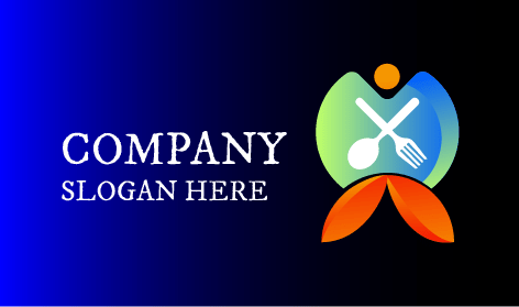 Logo Alimentaire En Forme De Cœur Plié