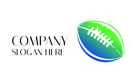 Atractivo logotipo de balón de fútbol